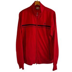 Pirma Red Track Jacket Full Zip Mens Size MD